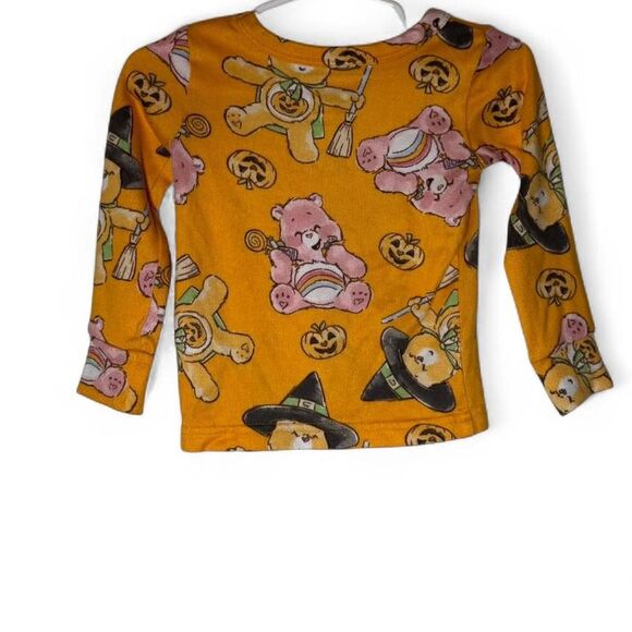 Kids 2T Care Bears Halloween Pajama Set Long Sleeve Orange - Picture 3 of 8